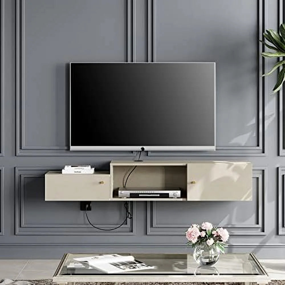70'' Floating TV Stand with Charging Station J91568