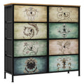 9 Drawer Dresser with Fabric Drawers O132