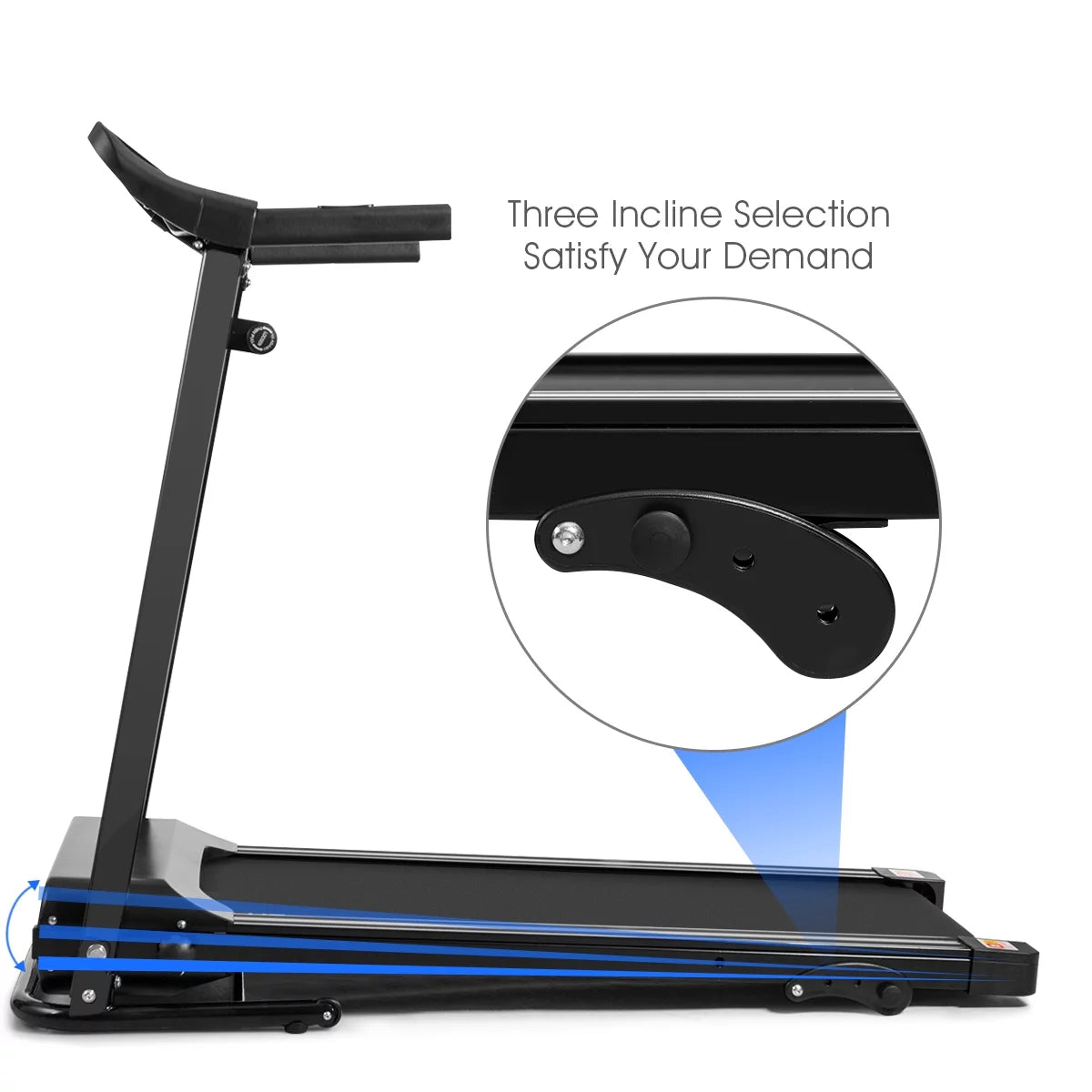 1.0HP Folding Electric Treadmill F8537