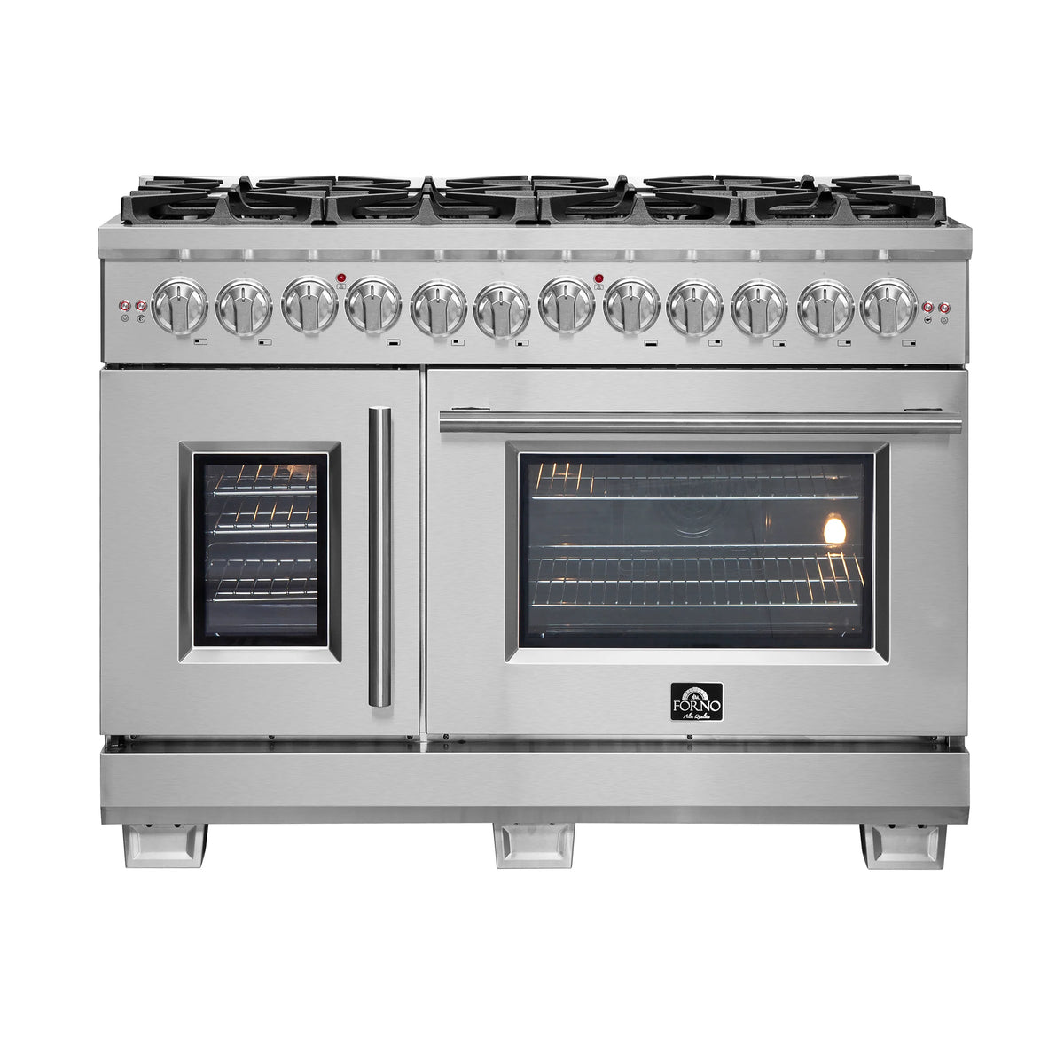 48 Gas Burner Electric Oven Range with French Door and 8 Sealed Burners K45217