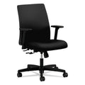 Black Fabric Low-Back Task Chair N407
