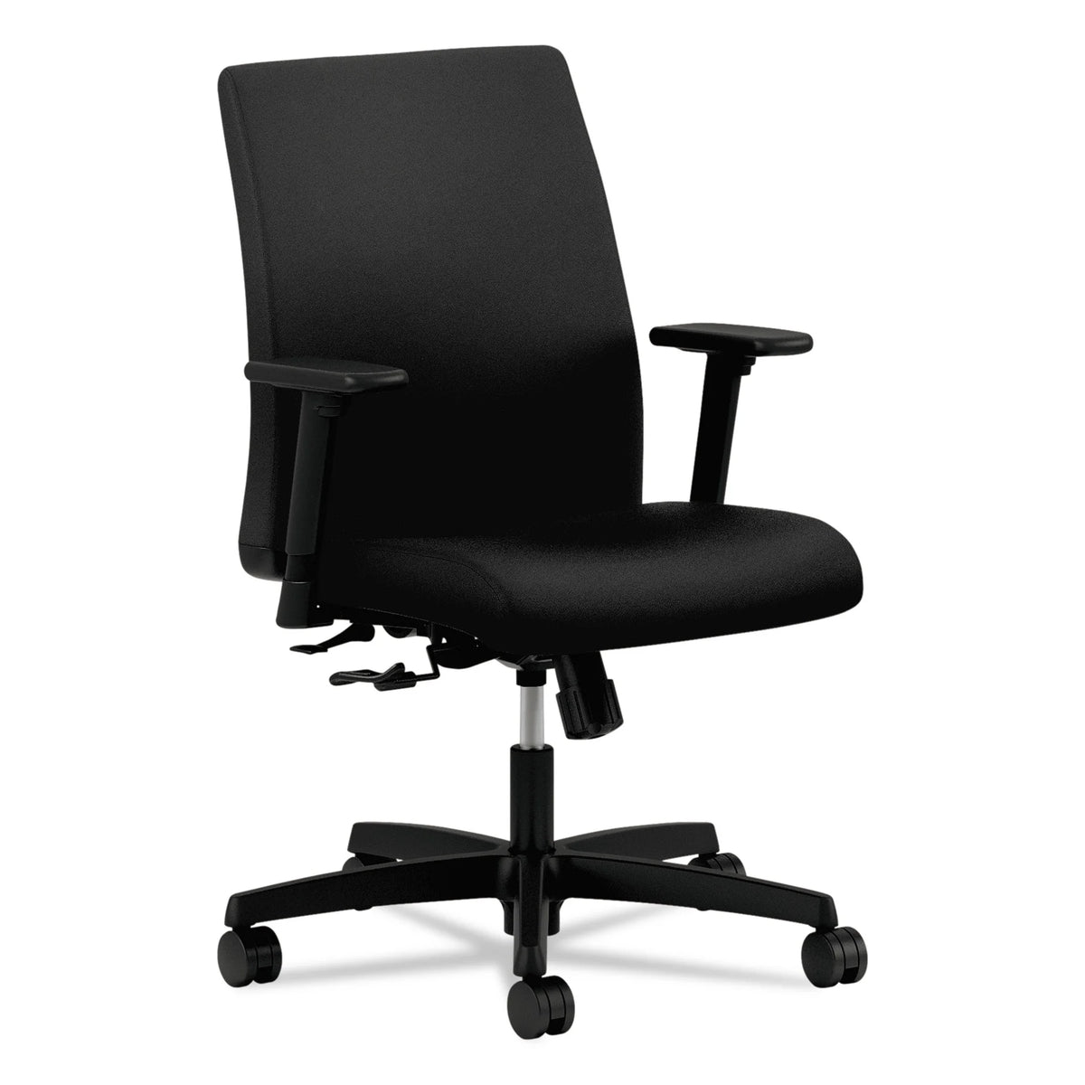 Black Fabric Low-Back Task Chair N407