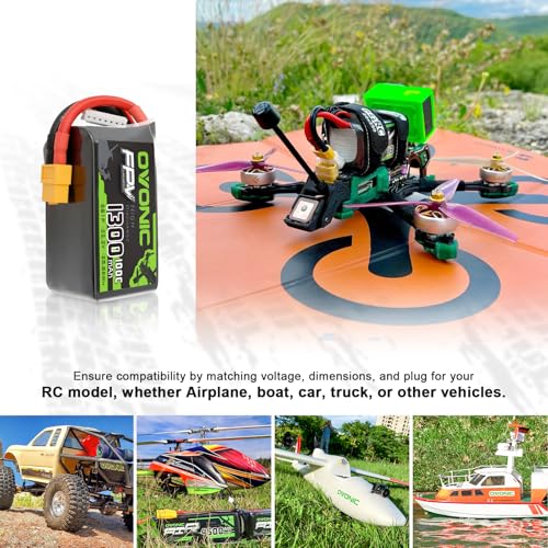 6S 100C 1300mAh 22.2V Lipo Battery with XT60 Connector I897